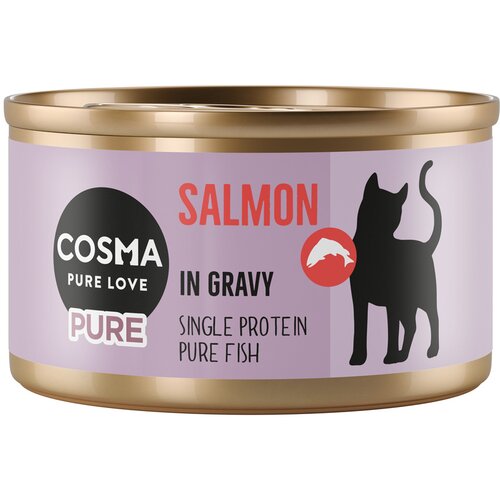  Ekonomično pakiranje Cosma Pure 24 x 80 g - Losos Slike