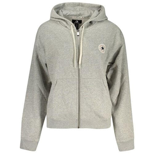 Converse ženska hoodie dukserica na patentni zatvarač siva Cijene