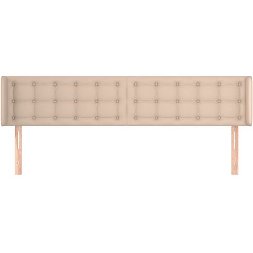  Uzglavlje s u&amp;scaron;ima boja cappuccina 163x16x78/88 cm umjetna koža Slike