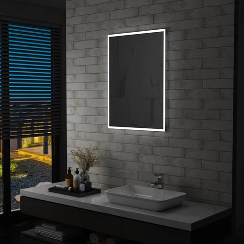 vidaXL kupaonsko LED zidno ogledalo 60 x 80 cm Cijene
