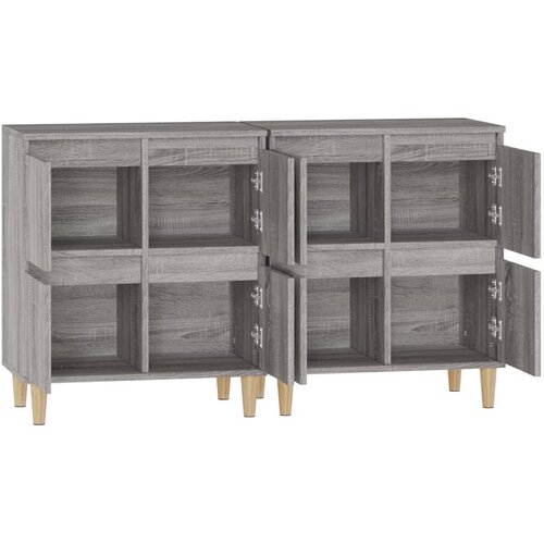  Komode 2 kom boja hrasta 60 x 35 x 70 cm od konstruiranog drva Slike