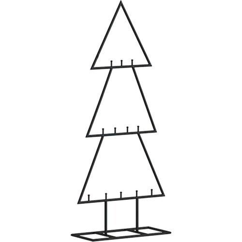  Metalno ukrasno božićno drvce crno 60 cm Slike