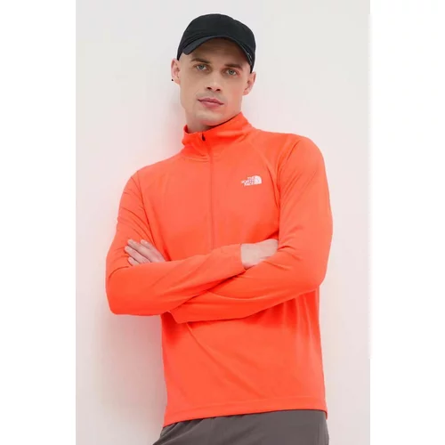 The North Face Športni pulover Flex II oranžna barva