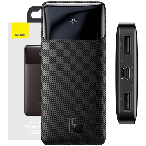 Baseus Powerbank Bipow 10000mAh, 15W (črna), (20628134) Slike