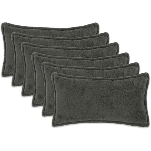  Presvlaka za jastuk 6 kom. HOUTEN Tamnosiva 40 x 80 cm Boucl&eacute; - Tamnosiva 40 x 80 cm 6 Cijene