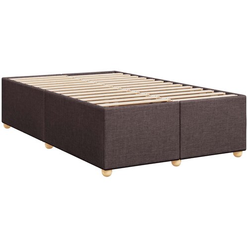  Boxspring krevet s madracem Tamno smeđa 120 x 190 cm Tkanina Slike