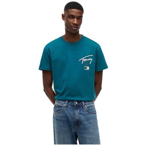 Tommy Hilfiger tirkizna mu&scaron;ka majica Cene