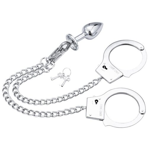  LateToBed BDSM - lisice s analnim dildom (srebrno) Slike