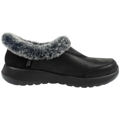 Skechers Slips on Bottines ON-THE W 175490 cuir bio Črna Slike