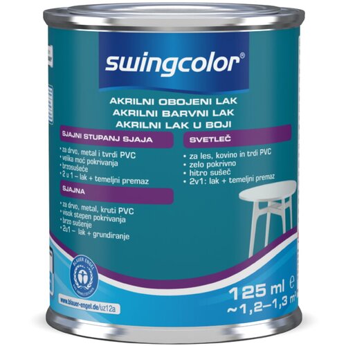 SWINGCOLOR Lak u boji (čisto bijele boje, 125 ml, Sjaj) Slike