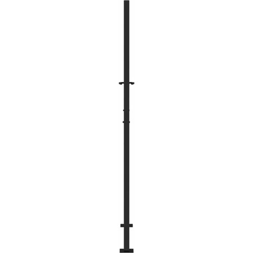  Vrtna vrata crna 100x175 cm čelična dizajn plamena Slike