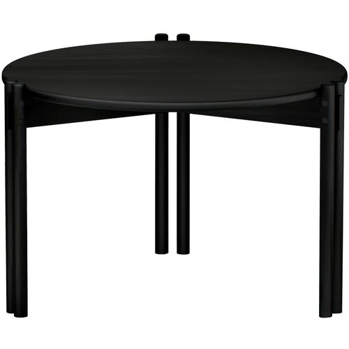 Karup Design Crni okrugao stolić za kavu od masivnog bora ø 60 cm Sticks – Cijene