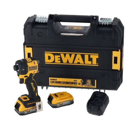 Dewalt DCF870E2T aku hidraulični udarni odvrtač 1/4&amp;quot; 18V xr (2x1.7Ah powerstack) Slike