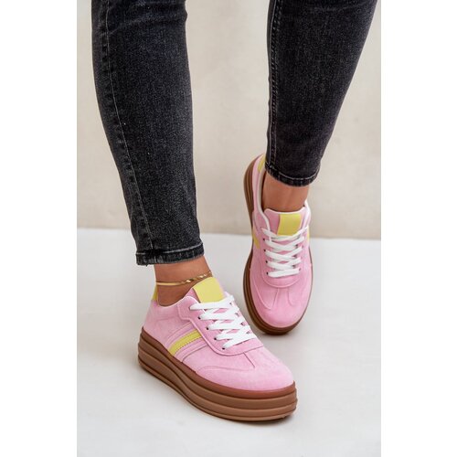 FG2 Womens Sneakers On Platform Pink Dravinnia Slike