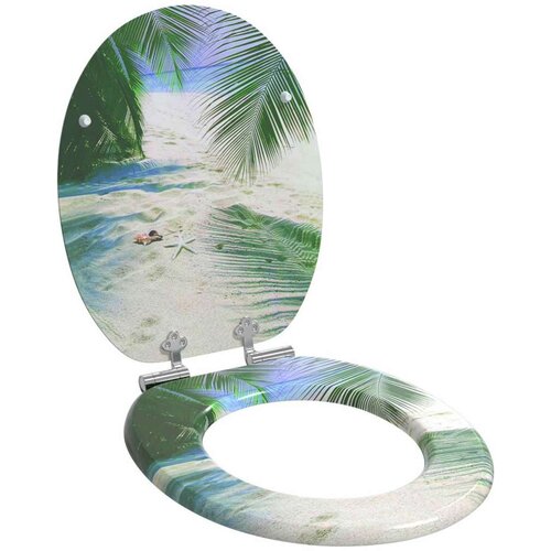  Toaletni pokrov s tiho zaporo Zelena 44 x 38 cm MDF plo&scaron;ča, (5000207996) Cene
