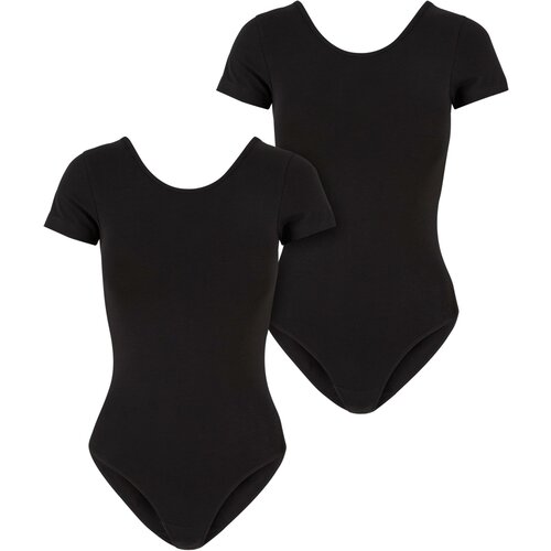 UC Ladies women's organic stretch jersey body - 2-Pack black+black Slike