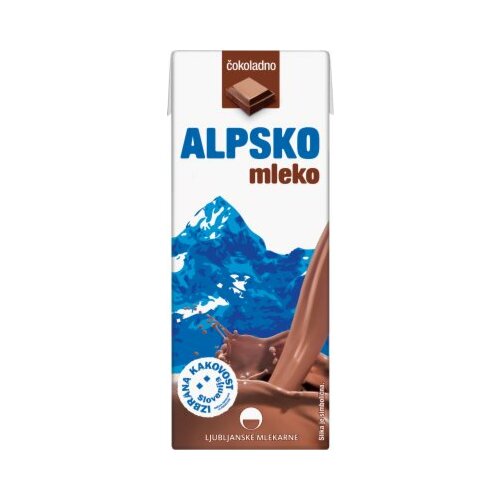 Ljubljanske Mlekarne čokoladno alpsko mleko 200ml tetra brik Slike