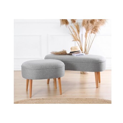 Atelier Del Sofa Timoon - Grey Grey Pouffe Slike