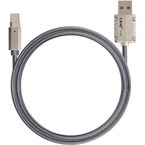LINQ Kabel USB v USB C, hitro polnjenje, 6 A, sinhronizacija, dolžina 1,2 m, Siva, (5000220144) Cene
