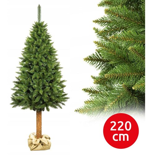  Božićna jelka sa panjem 220 cm smreka Slike