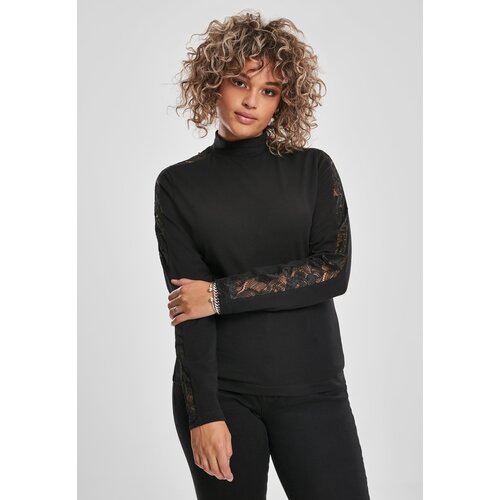 UC Ladies Women's Striped Lace LS Black Slike