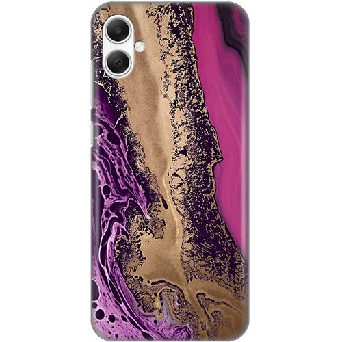  torbica silikonska print za samsung A055F galaxy A05 purple gold marble Cene
