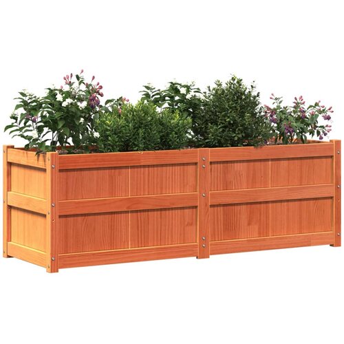  Vrtna sadilica vo&amp;scaron;tano smeđe boje 150 x 50 x 50 cm od borovine Slike