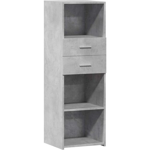 vidaXL Visoka omara betonsko siva 40x42,5x124 cm inženirski les Cene
