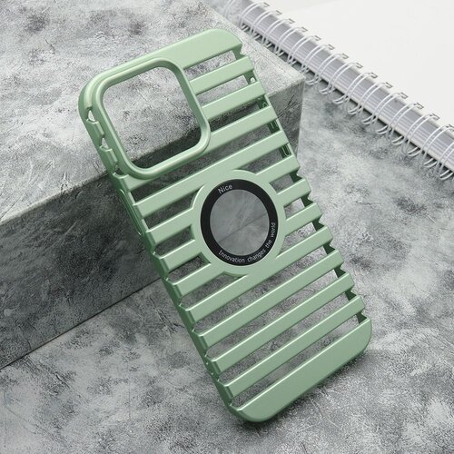 Maska lines logo cut za iphone 14 pro max/ mint Slike