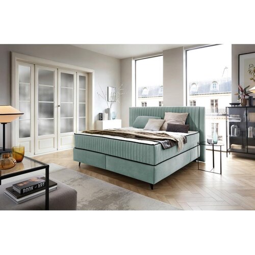Premium Living Postelja Z Vzmetnico Dream, Turkizna, 120x200 Slike