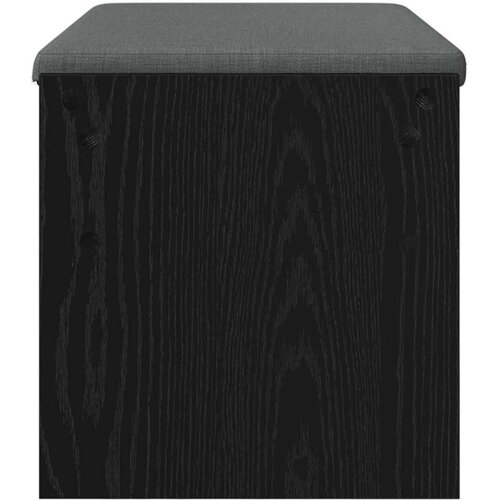  Klupa za hodnik s jastukom Crni hrast 80 x 38 x 46 cm Slike