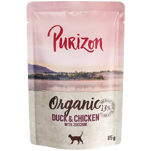 Purizon Ekonomično pakiranje Organic 24 x 85 g - Pačetina i piletina s tikvicom