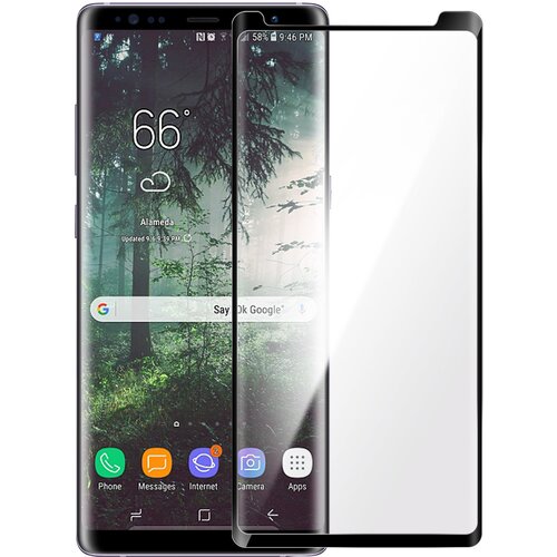 AVIZAR Zašcita zaslona z ukrivljenimi robovi iz kaljenega stekla Samsung Galaxy Note 8, popolna oprijemljivost - crna, (20628967) Cene