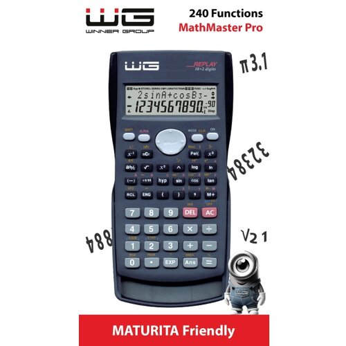 Winner Group - Naučni kalkulator MathMaster Pro 1xLR44 crna Slike
