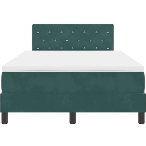 Box Spring krevet s madracem &amp;amp;amp LED Tamnozeleni 120x190 cm Bar&amp;scaron;un Slike