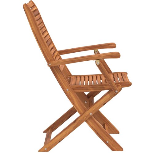  Sklopive vrtne stolice 4 kom 57x66x95 cm masivno drvo bagrema Slike