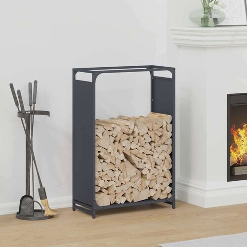  Stalak za drva antracit 60x28x90 cm Hladno valjani čelik Cijene