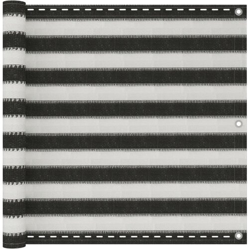 VidaXL Balkonsko platno HDPE 90x300 cm antracitno in belo, (20764704) Slike