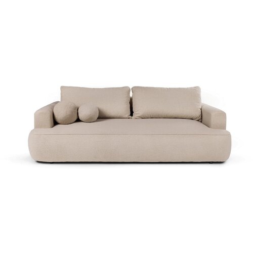 Bonami Selection Bež sklopiva sofa od boucl&amp;eacute; tkanine 247 cm Quinoa &amp;ndash; Slike