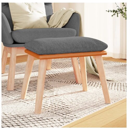 VidaXL Tabure svjetlosivi 45x29 5x35 cm od tkanine i umjetne kože Slike