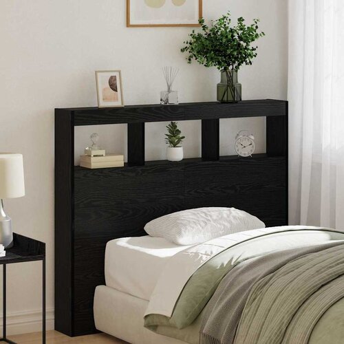  Uzglavlje Crni hrast 120 x 17 x 102 cm Konstruirano drvo Cene
