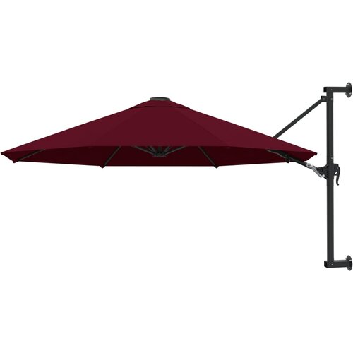 The Living Store Stenski senčnik s kovinskim drogom 300 cm bordo - Senčnik, (21750304) Cene