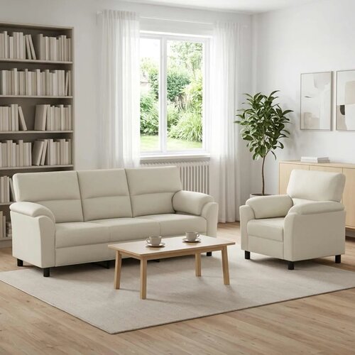  Set sofe 2 pcs Krem Bar&scaron;un - Krem 1 sjedalo + trosjed Cijene