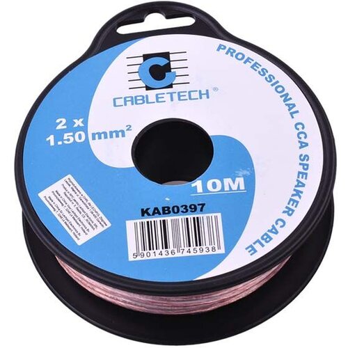Cabletech kabel za avtozvočnike, 10 m 2 x 1.5 mm, transparent, SW-2X1.5 TR/10 Cene