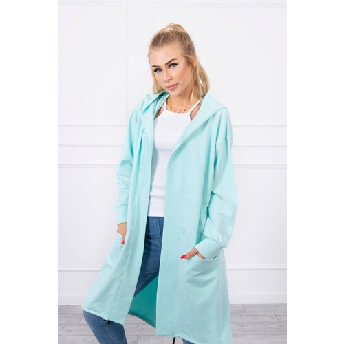 Kesi Oversize mint hooded cape Slike