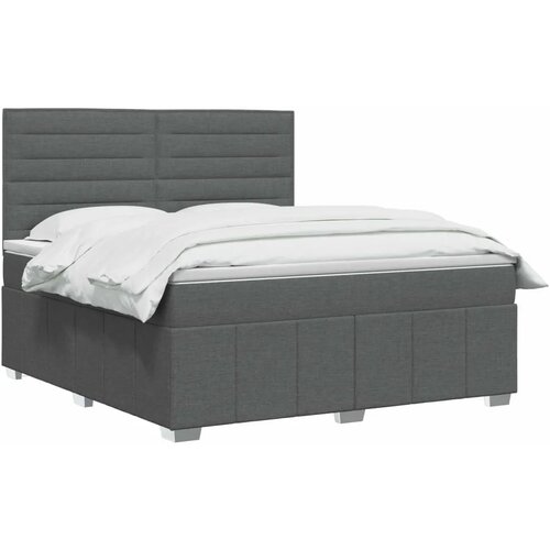  Boxspring krevet s madracem Tamnosiva 180 x 200 cm Tkanina - Tamnosiva 180 x 200 cm Dizajn linija Slike