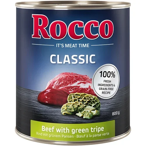 Rocco Varčno pakiranje Classic 24 x 800 g - Govedina z zelenimi vampi