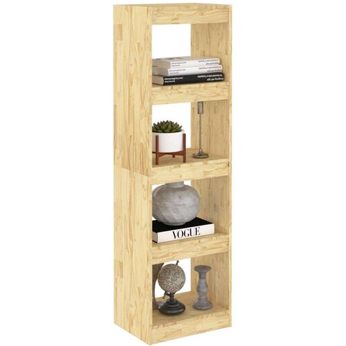VidaXL knjižna omara za razdelitev prostora 40x30x135,5 cm borovina Slike