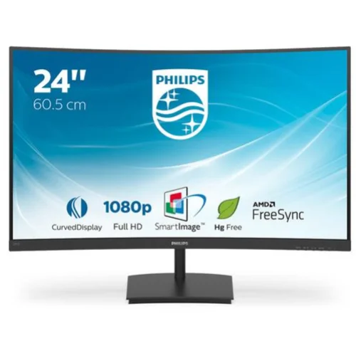 Philips 241E1SC/00 LED zaslon Energetska učinkovitost 2021 F (A - G) 61 cm (24 palac) 1920 x 1080 piksel 16:9 4 ms HDMI