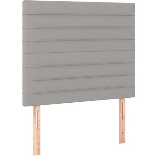  Uzglavlja 2 kom svjetlosiva 90x5x78/88 cm od tkanine Slike